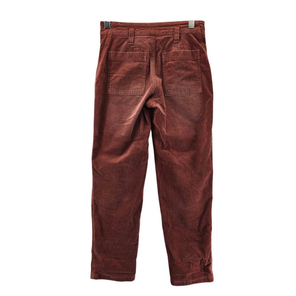 Anthropologie Pilcro The Wanderer Corduroy Pants 26 Womens Sedona Red Distressed - Picture 6 of 15